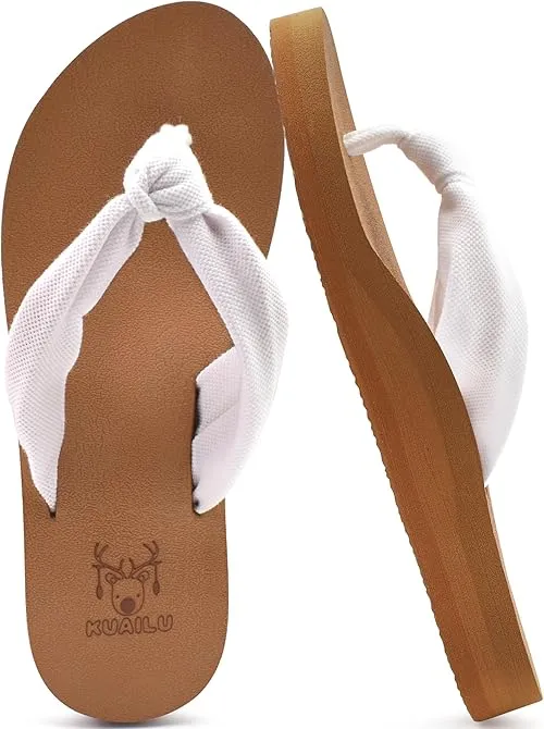 KuaiLu Arch Support Flip Flops Sandals