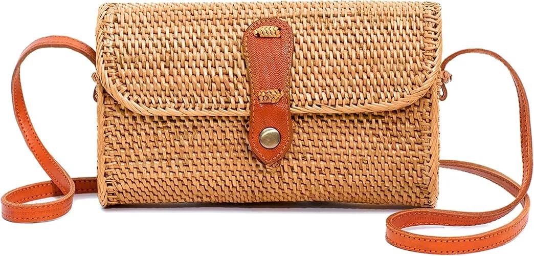 Novum Crafts Round Rattan Bag