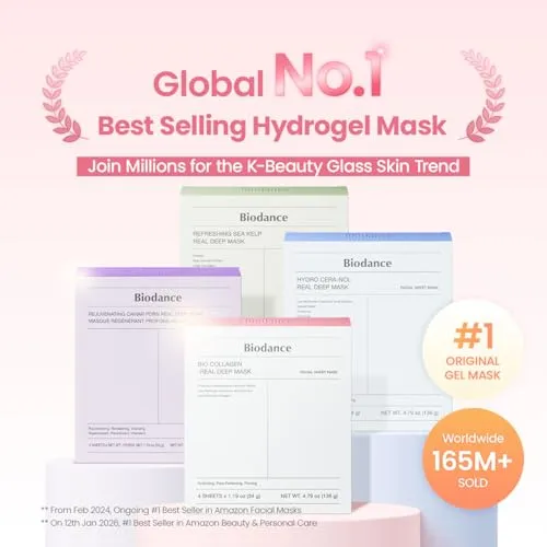 BIODANCE hydrogel mask sheet — close-up of texture and essence