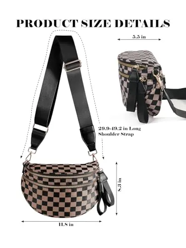 MEISEY Bum Bag — worn crossbody, showing scale