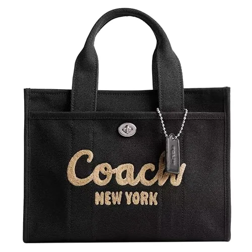Coach Cargo Tote 26 — side profile showing structure and thickness
