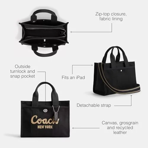Coach Cargo Tote 26 — worn, showing scale and how it sits on the shoulder
