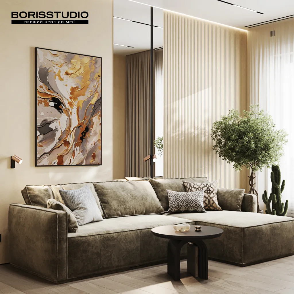 Furniture and decor for a modern living room