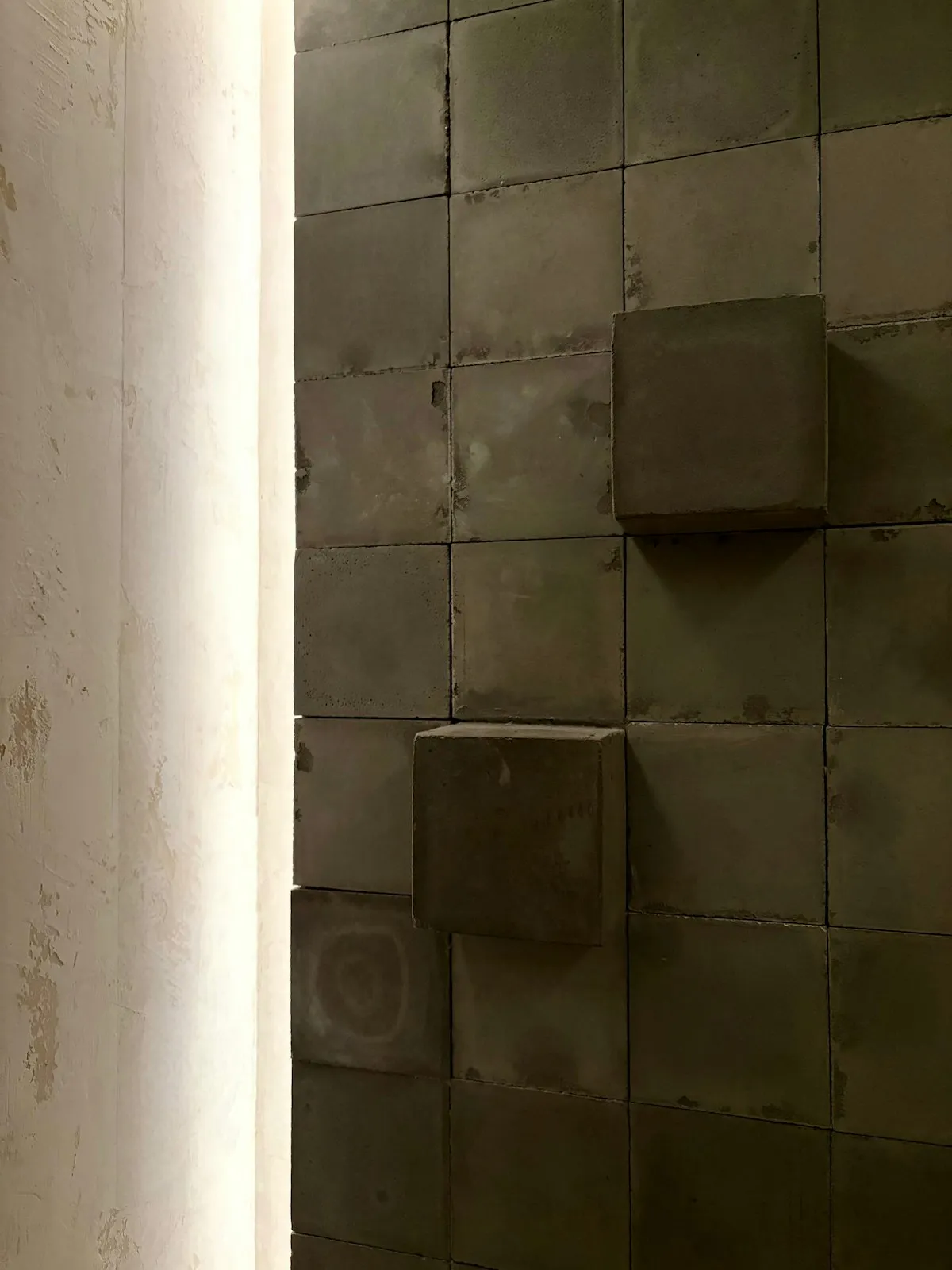 Cappuccino brown bathroom with handcrafted Zellige tiles