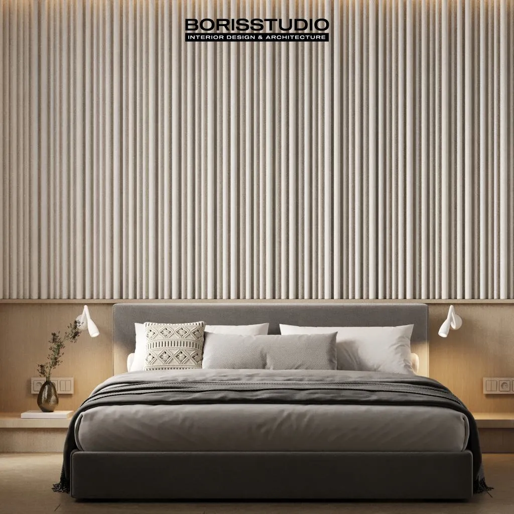 Japandi design project — material texture over color