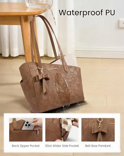 LOVEVOOK Small Tote — worn as a crossbody, showing scale