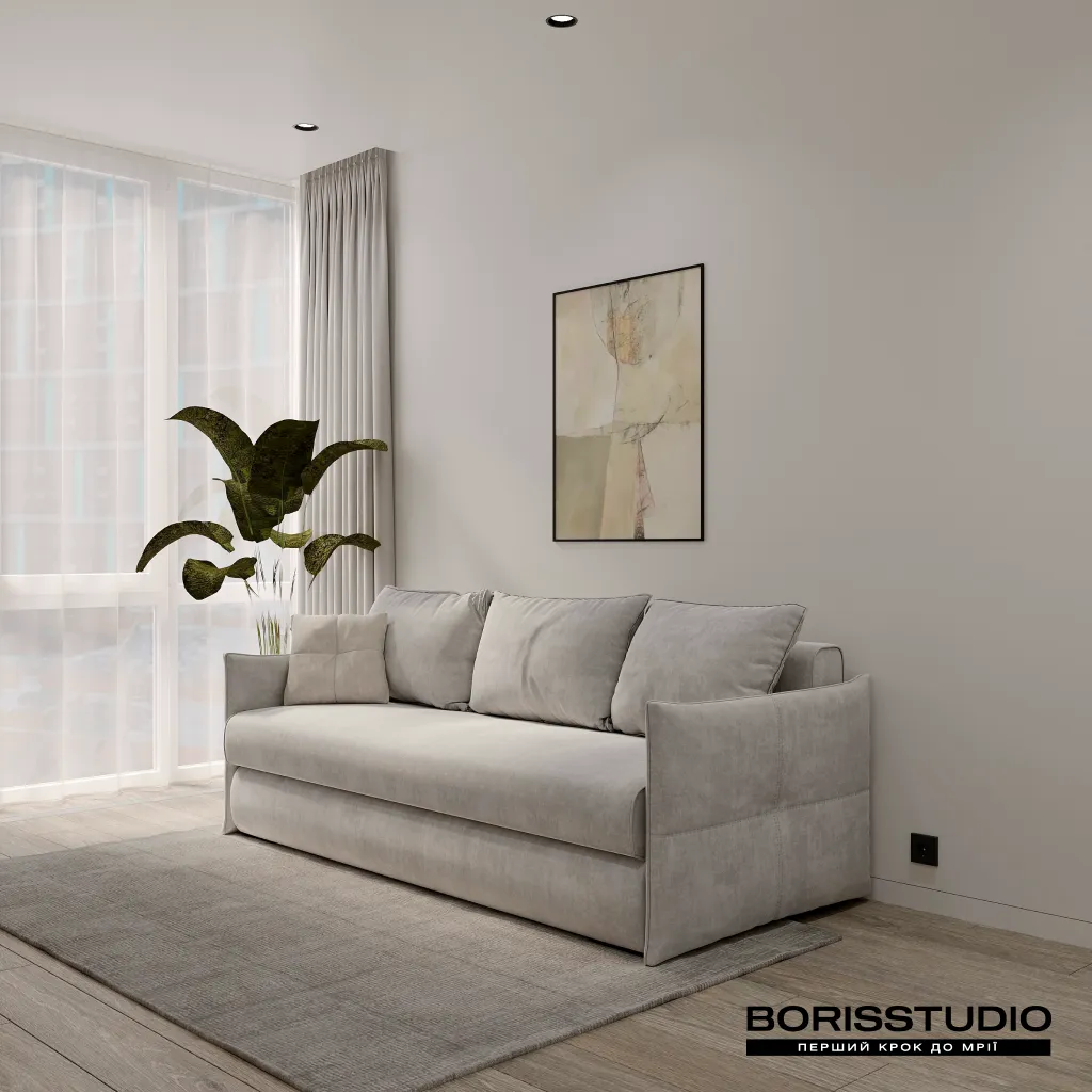 Minimalist living room — calm through reduction