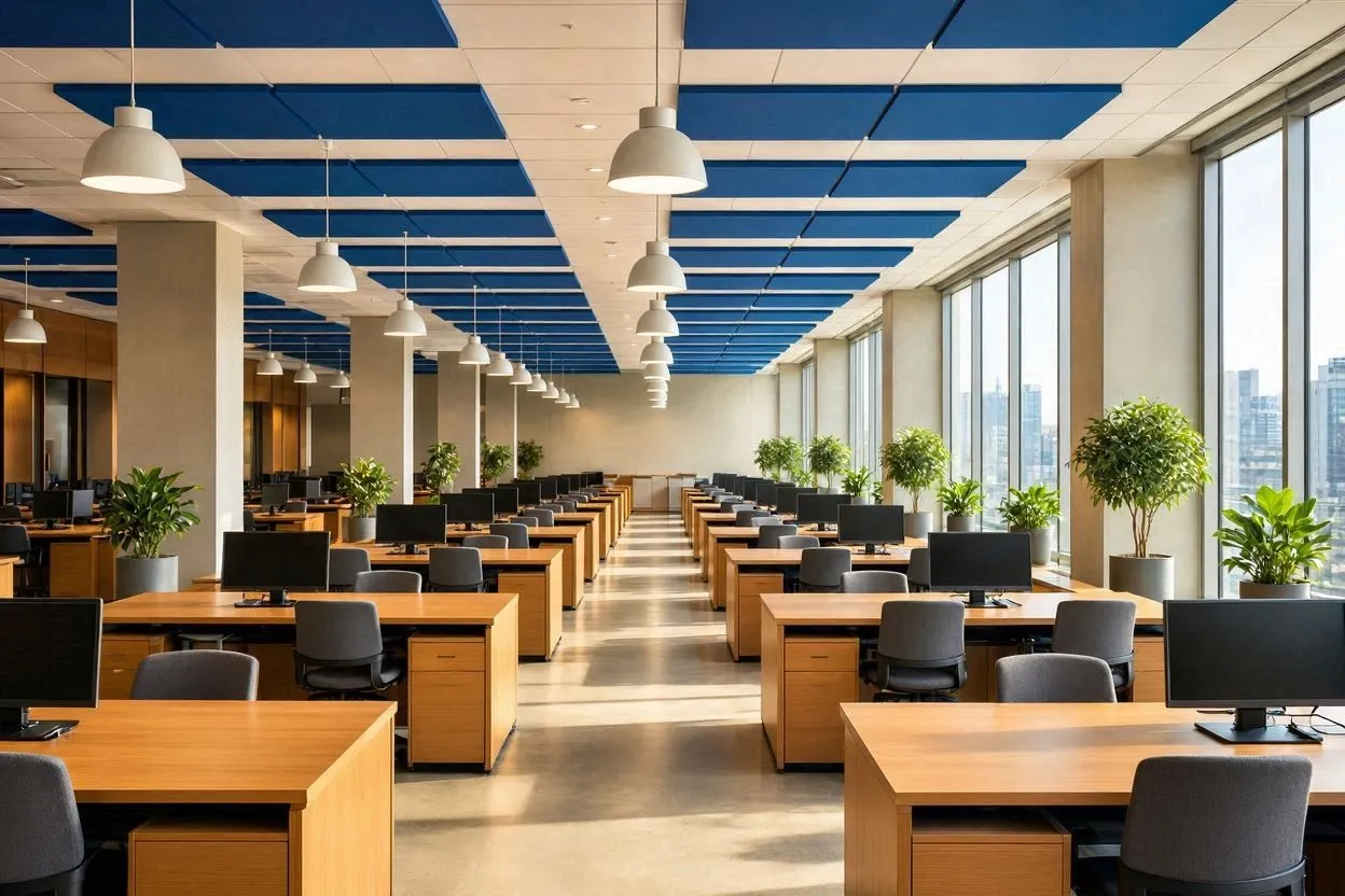 Movement flow — optimized floorplan with clear circulation paths