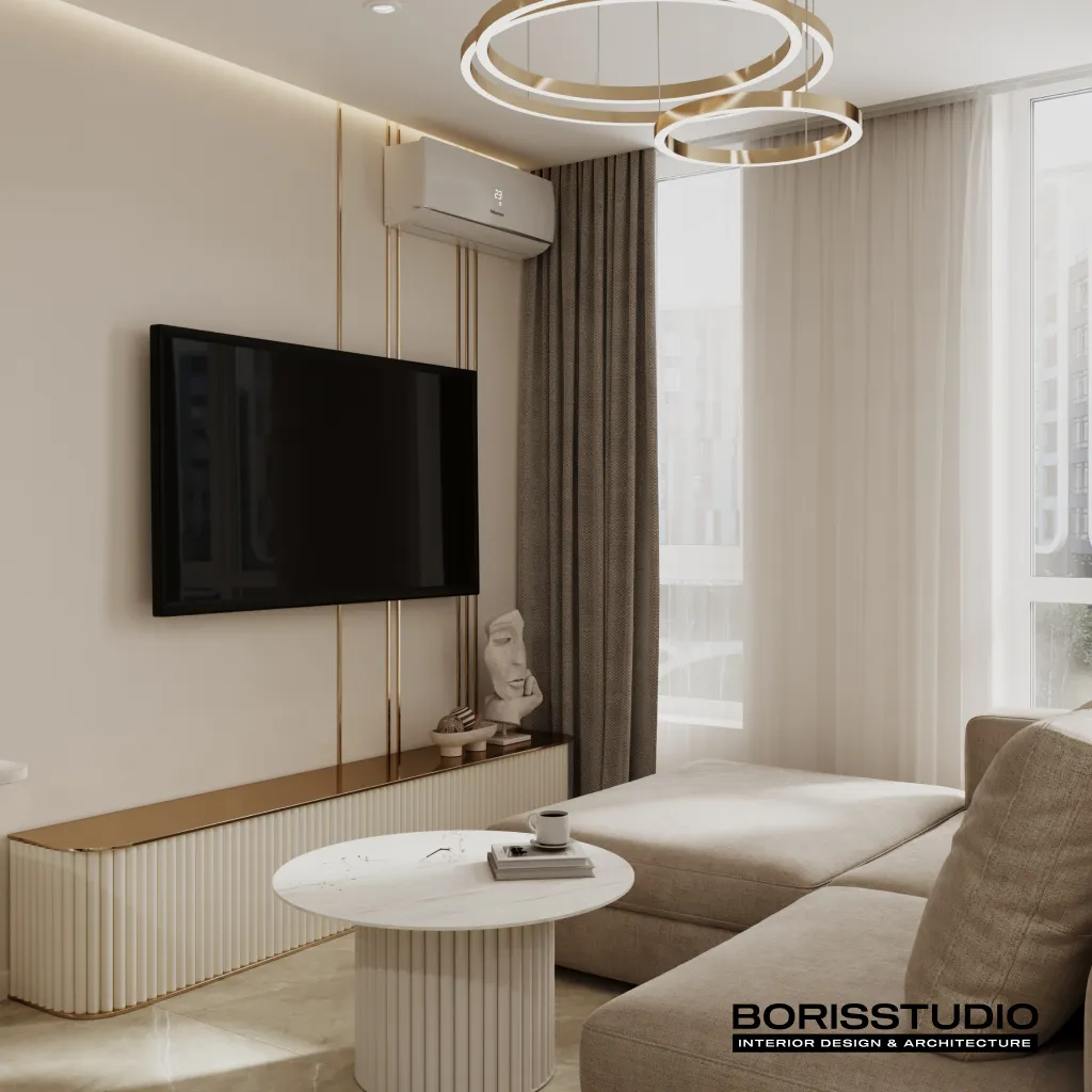 Neoclassic design project blending classical and contemporary