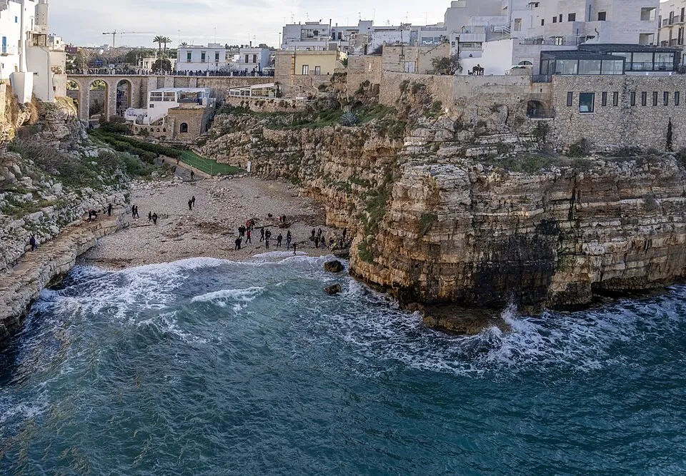 Polignano a Mare - Puglia's limestone cliff town above the Adriatic
