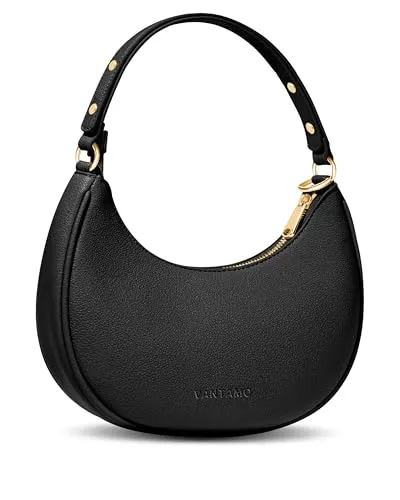 Vantamo Crescent Bag — side view showing shape and zipper detail