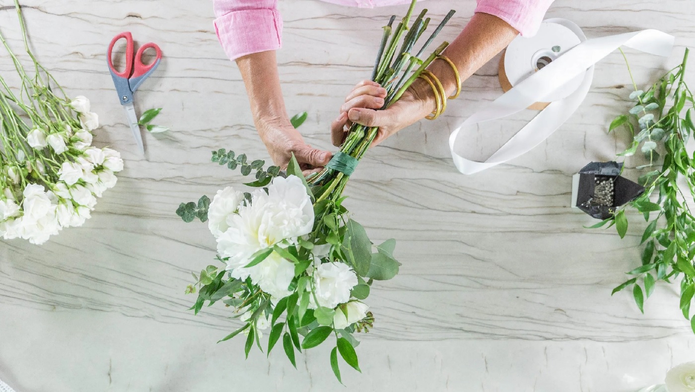 Bouquet styling and composition