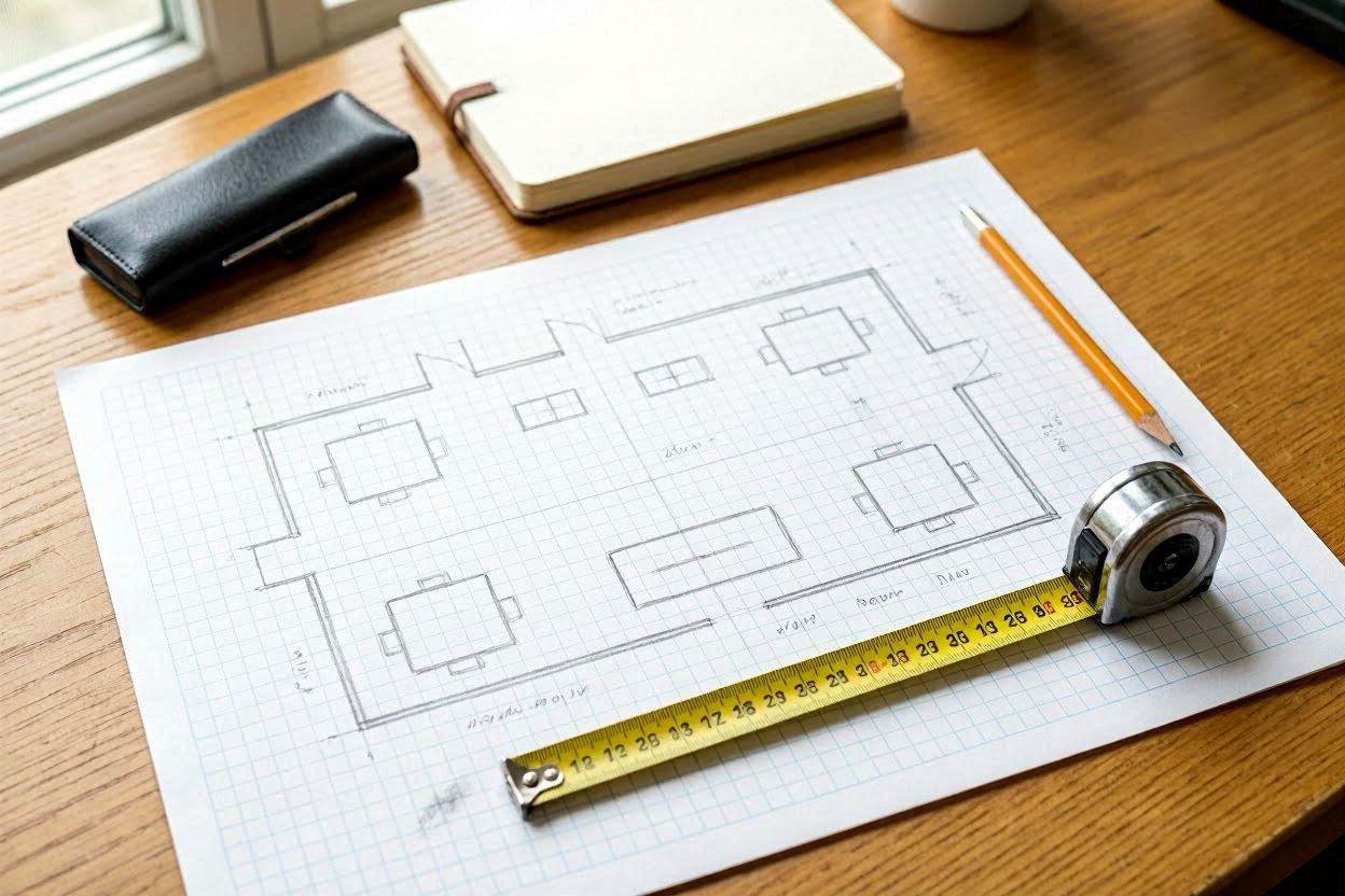 Budget-friendly home office furniture arrangement