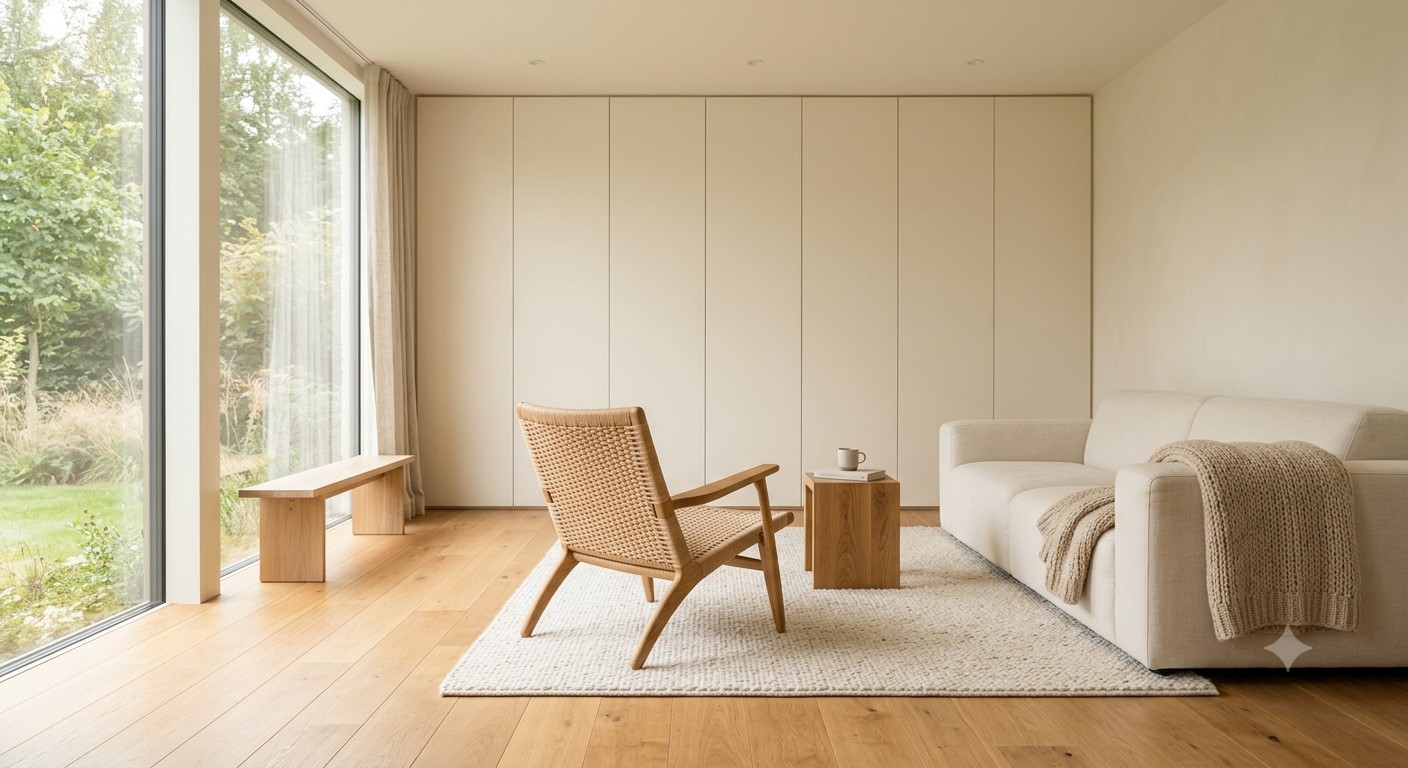 Minimalist interior that feels warm and livable