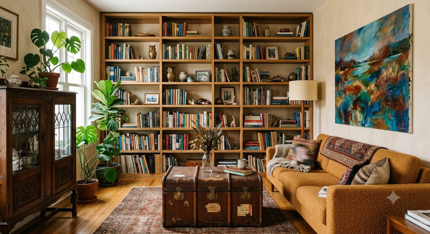 Individual custom interior with personal touches