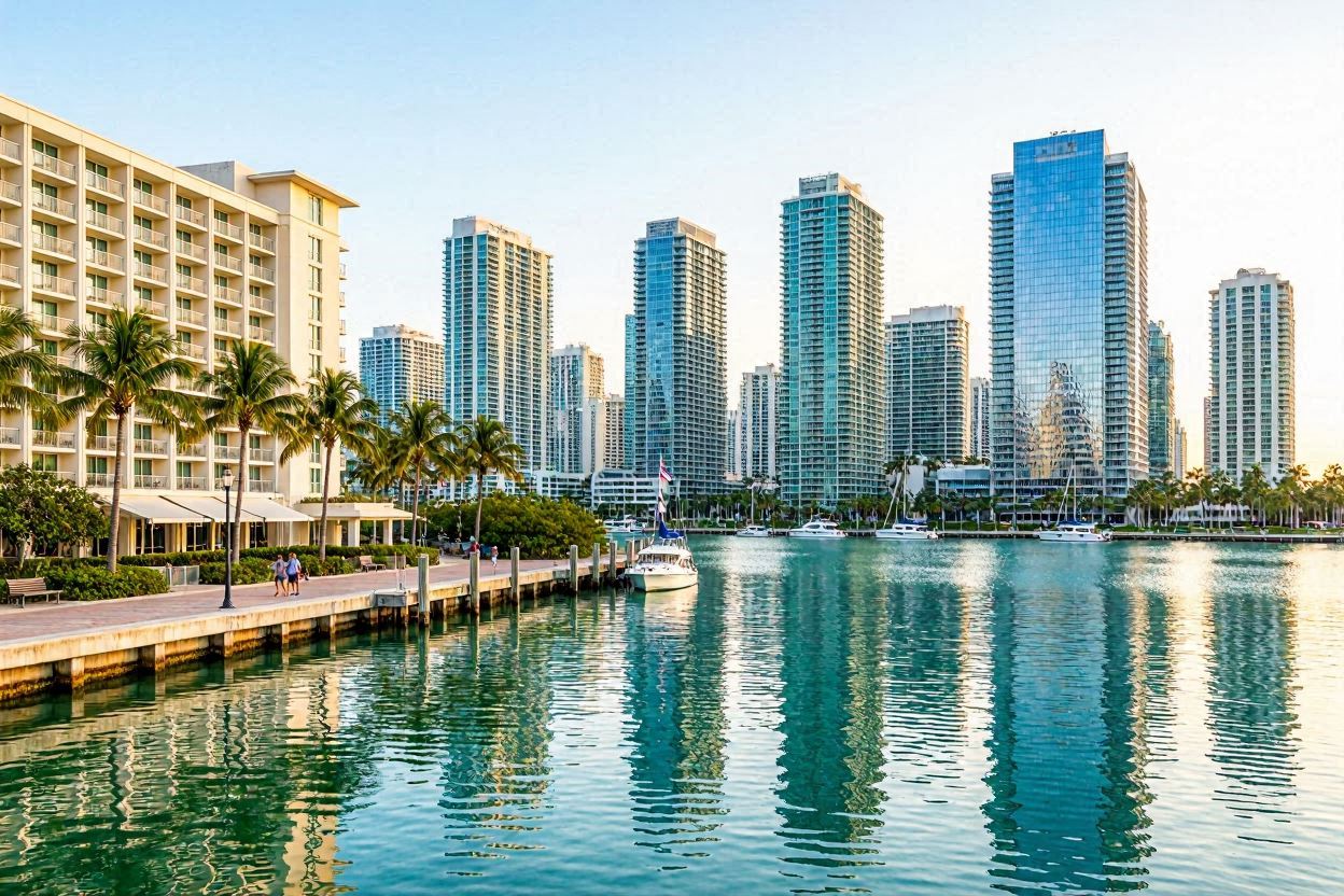 Brickell skyline from the river