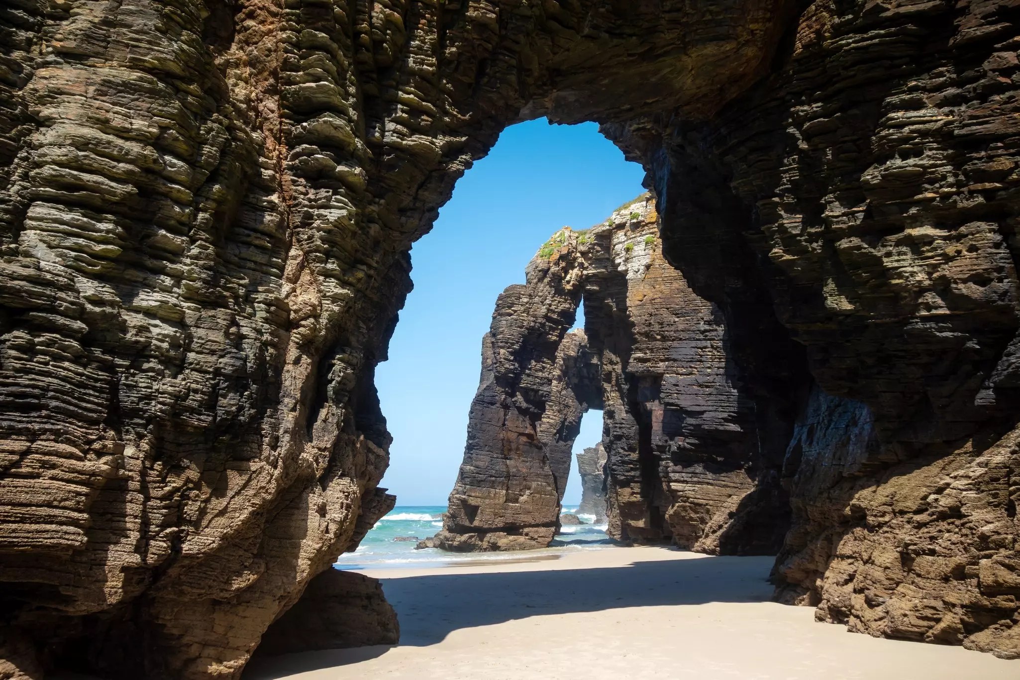 Rock arches at Praia as Catedrais, Galicia