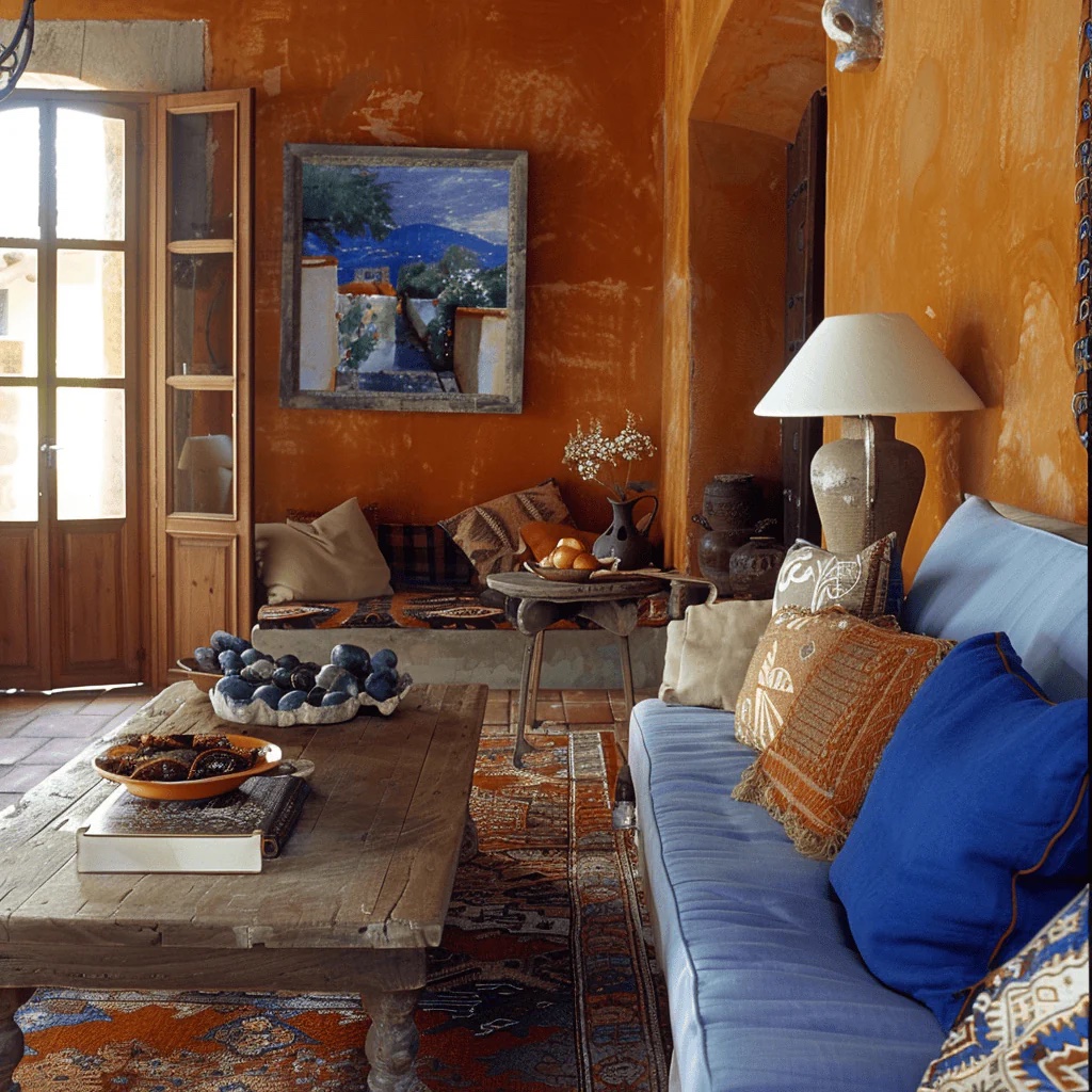 Mediterranean-inspired terracotta interior