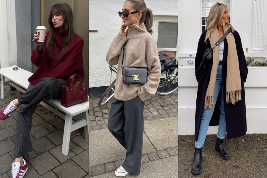 Stylish autumn looks built from the same core pieces