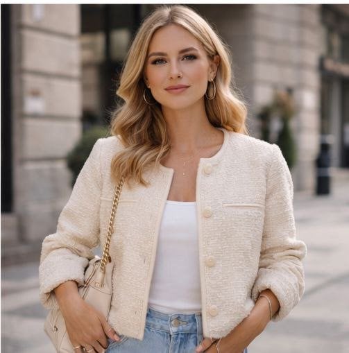 Jeans and cardigan