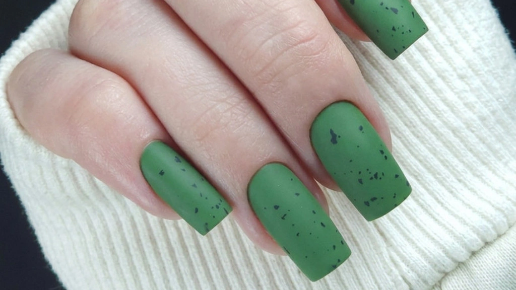 Terracotta and pumpkin manicure